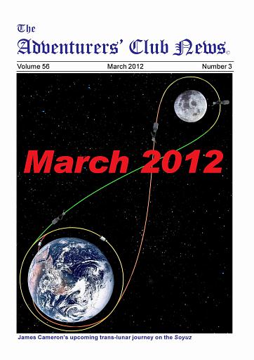 March 2012 Adventurers Club News Cover